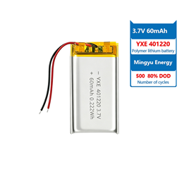 3.7 V 锂离子电池 101635-500mah